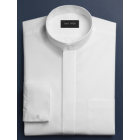 Neil Allyn Banded Collar Fly Front Placket Dress Shirt